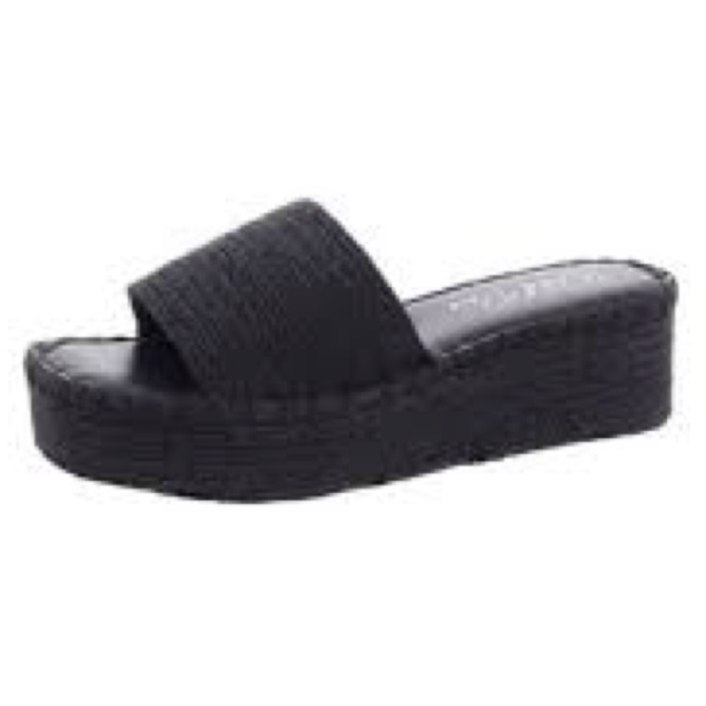 🔥Wild Pair Shermer Espadrille Slides Black Jute Size 8M🔥BRAND NEW NO BOX❣️